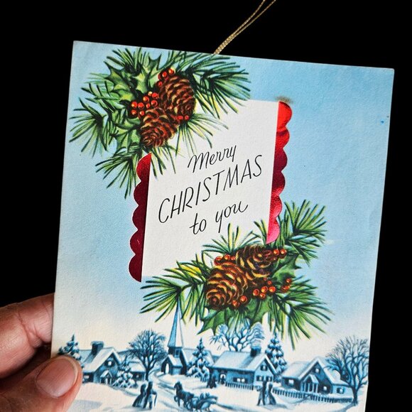 Vintage Christmas Swiss Embroidered Hankie Holiday Instant Collection Decor Pack - Picture 4 of 10